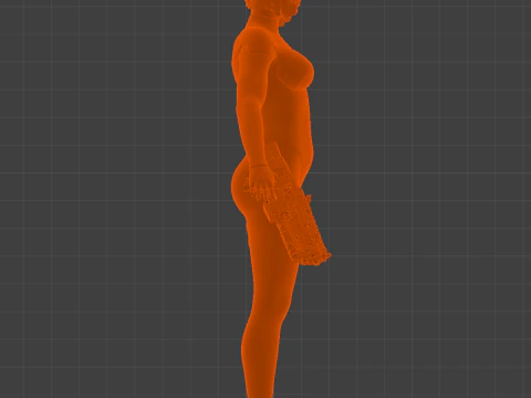 MAJOR MOTOKO KUSANAGI Thermoptic Suit 3D Model