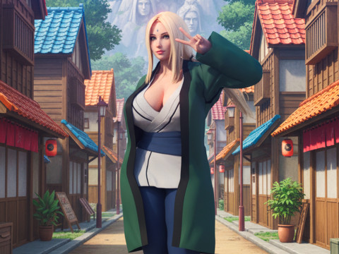 TSUNADE - Beşinci Hokage Efsanevi Sannin 3D Model