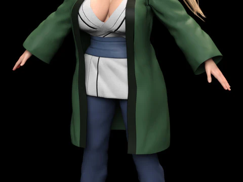 TSUNADE - Fifth Hokage Legendary Sannin 3D Model