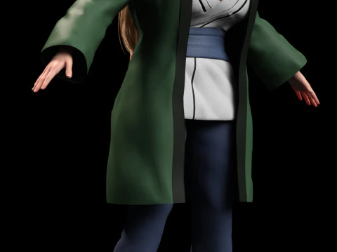 TSUNADE - Fifth Hokage Legendary Sannin 3D Model