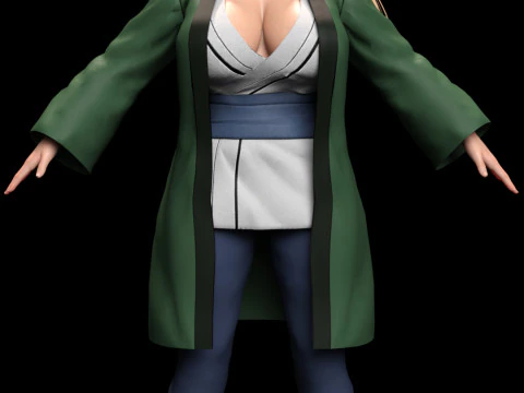 TSUNADE - Fifth Hokage Legendary Sannin 3D Model