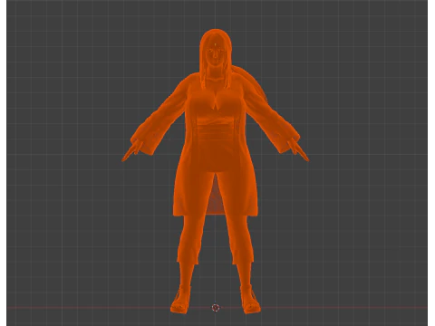 TSUNADE - Fifth Hokage Legendary Sannin 3D Model