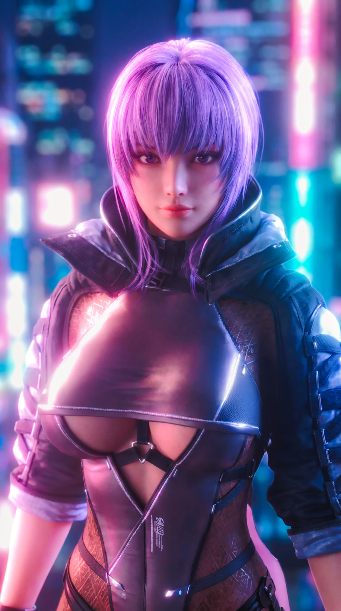 AYANE - Cyber Kunoichi Combat Suit 3D Model .c4d .max .obj .3ds .fbx .stl .blend 