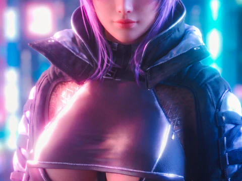 AYANE - Siber Kunoichi Savaş Elbisesi 3D Model