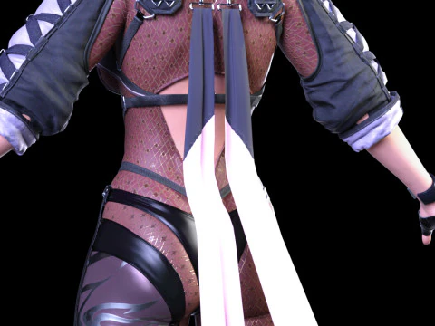 AYANE - Cyber Kunoichi Combat Suit 3D Model
