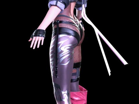 AYANE - Cyber Kunoichi Combat Suit 3D Model