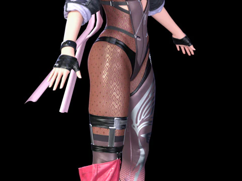AYANE - Cyber Kunoichi Combat Suit 3D Model