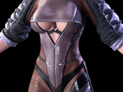 AYANE - Cyber Kunoichi Combat Suit 3D Model