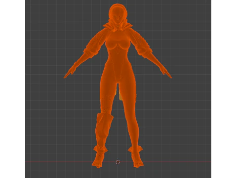 AYANE - Cyber Kunoichi Combat Suit 3D Model
