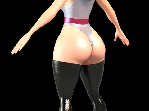 ELASTIGIRL - HELEN PARR - Silver Suit Pin-Up Variant 3D Model