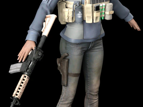 JOE Zoe Saldaa - Special Ops Lioness 3D Model