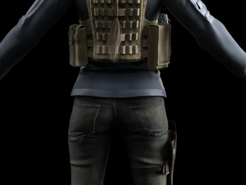 JOE Zoe Saldaa - Special Ops Lioness 3D Model