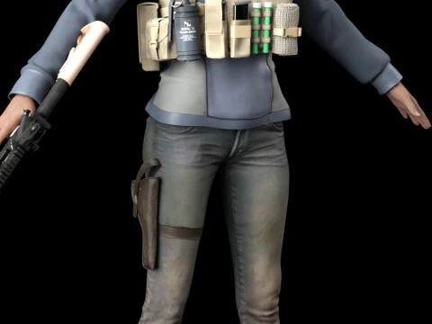 JOE Zoe Saldaa - Special Ops Lioness 3D Model