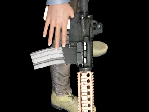 JOE Zoe Saldaa - Special Ops Lioness 3D Model