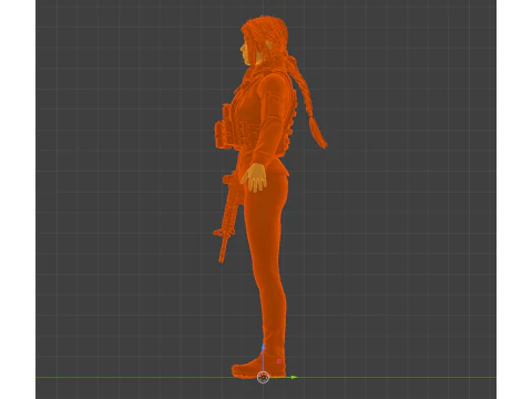 JOE Zoe Saldaa - Special Ops Lioness 3D Model