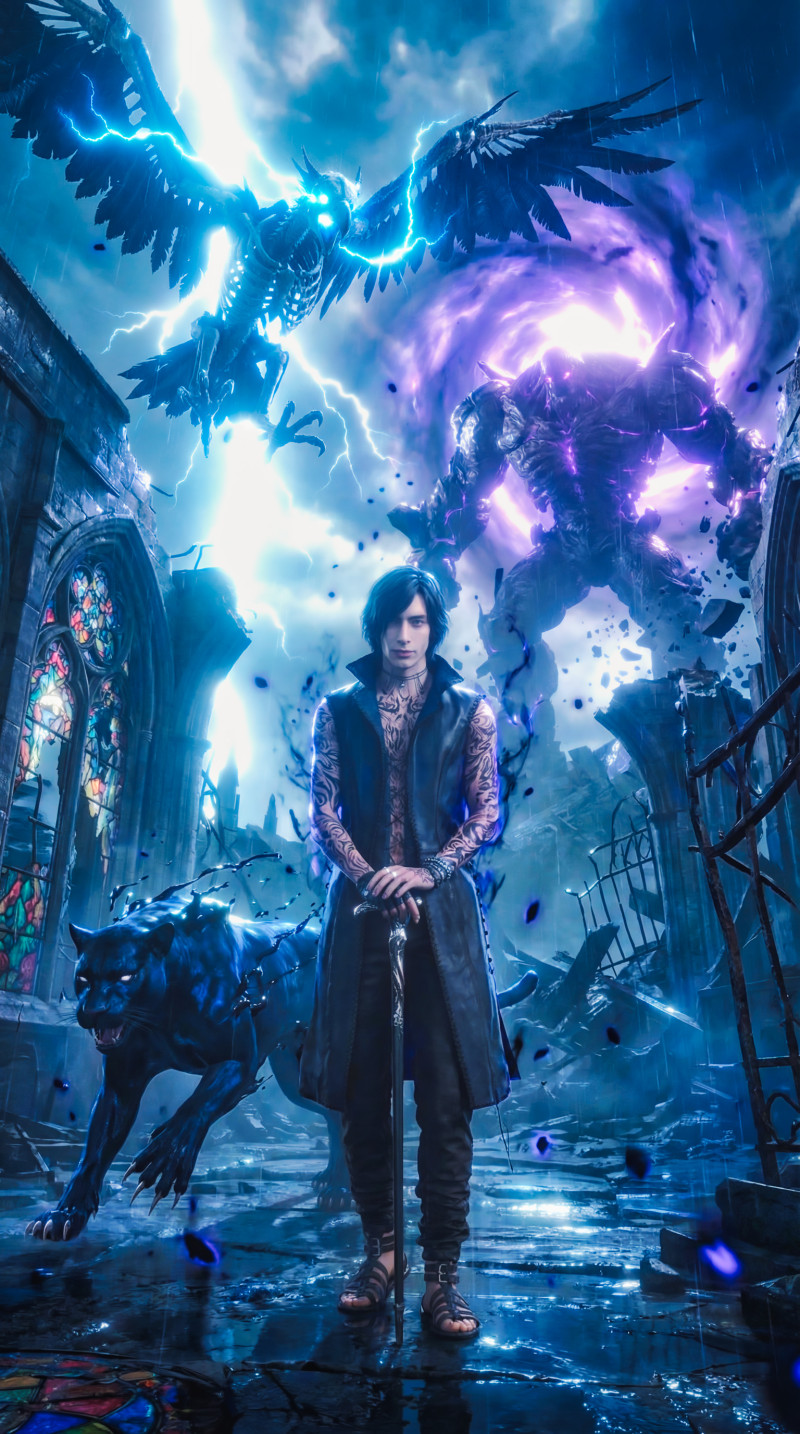 V - Devil May Cry 5 3D Model .c4d .max .obj .3ds .fbx .stl .blend 