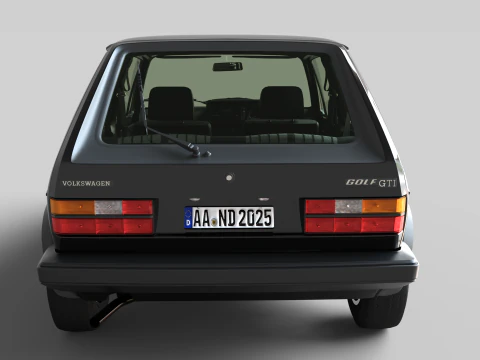 Volkswagen Golf GTI Mk1 Iconic Hot Hatch 3D Modell