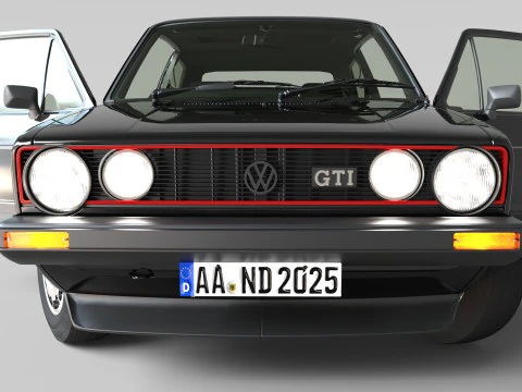 Volkswagen Golf GTI Mk1 Iconic Hot Hatch 3D Modell