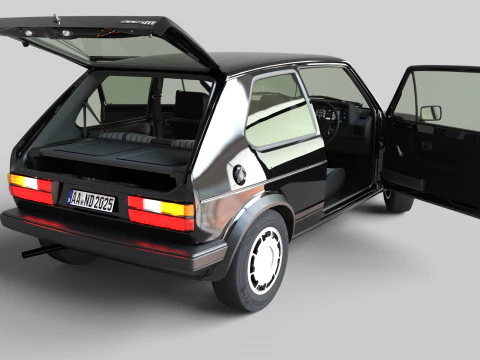 Volkswagen Golf GTI Mk1 Iconic Hot Hatch 3D Modell