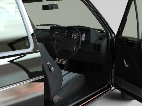 Volkswagen Golf GTI Mk1 Iconic Hot Hatch 3D Modell
