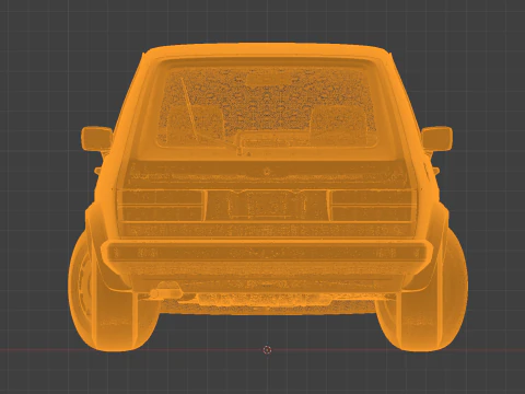 Volkswagen Golf GTI Mk1 Iconic Hot Hatch 3D Modell