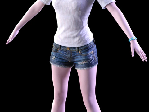 Golden Summer Allison Snow 3D Model