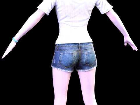 Golden Summer Allison Snow 3D Model