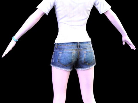 Golden Summer Allison Snow 3D Model