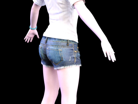 Golden Summer Allison Snow 3D Model