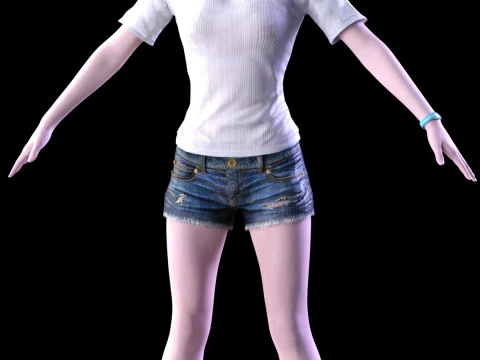 Golden Summer Allison Snow 3D Model
