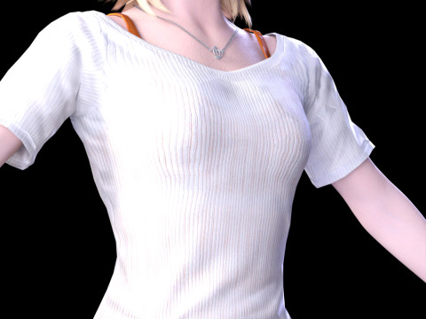 Golden Summer Allison Snow 3D Model