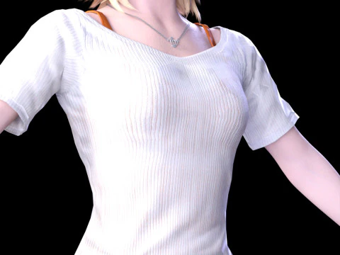 Golden Summer Allison Snow 3D Model