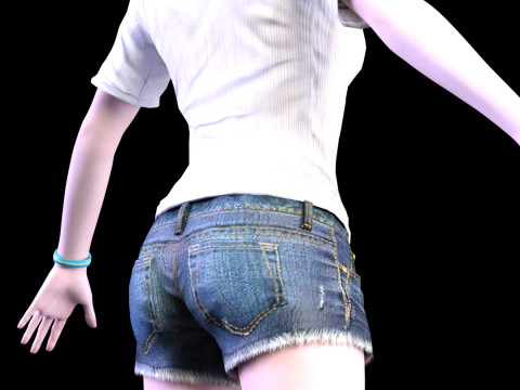 Golden Summer Allison Snow 3D Model