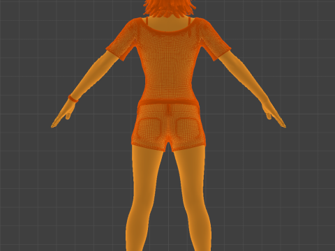 Golden Summer Allison Snow 3D Model