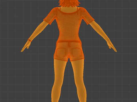 Golden Summer Allison Snow 3D Model