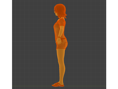 Golden Summer Allison Snow 3D Model