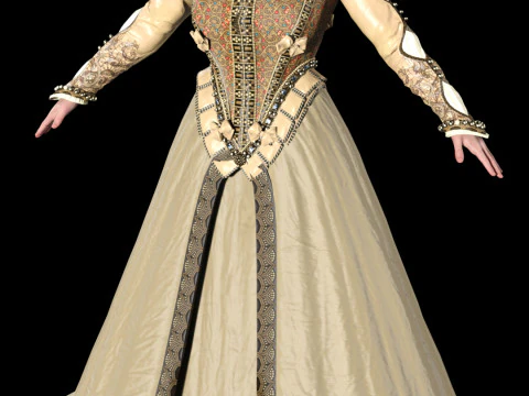 La duchessa di Toussaint Anna Henrietta Modello 3D