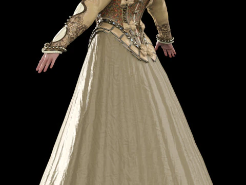 La duchessa di Toussaint Anna Henrietta Modello 3D