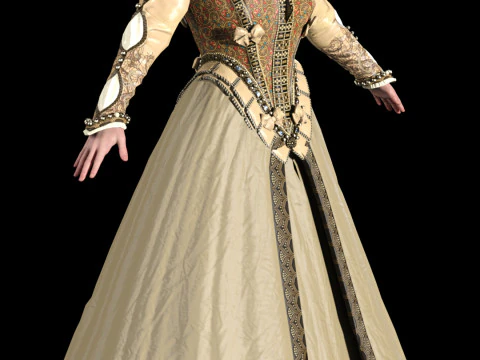 La duchessa di Toussaint Anna Henrietta Modello 3D