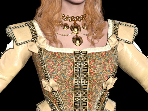 La duchessa di Toussaint Anna Henrietta Modello 3D