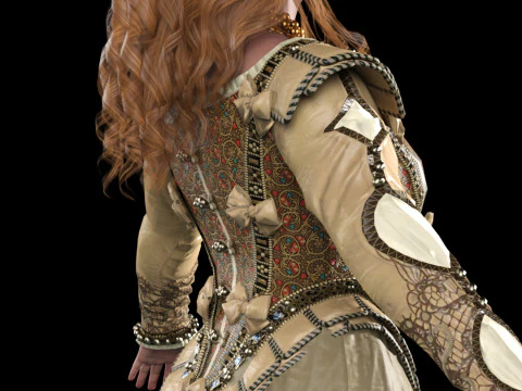 La duchessa di Toussaint Anna Henrietta Modello 3D