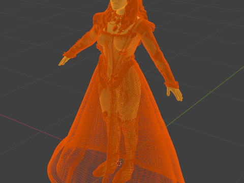 La duchessa di Toussaint Anna Henrietta Modello 3D