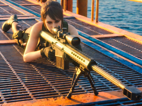 Der stille Scharfsch&uuml;tze Ruhig 3D Modell