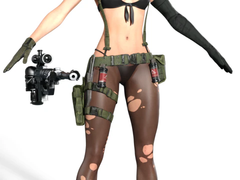 The Silent Sniper Quiet 3D Model
