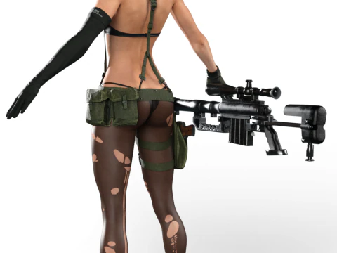 The Silent Sniper Quiet 3D Model