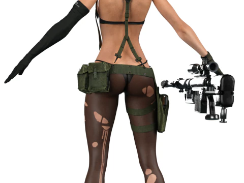 The Silent Sniper Quiet 3D Model