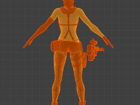 The Silent Sniper Quiet 3D Model
