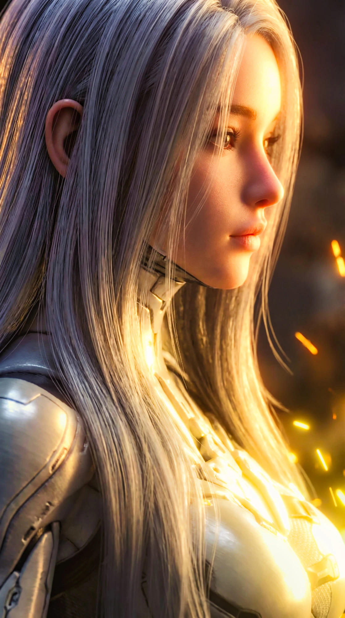 Cybernetic Elegance Enya 3D Model .c4d .max .obj .3ds .fbx .stl .blend 