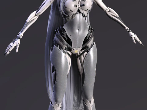 Cybernetic Elegance Enya 3D Model