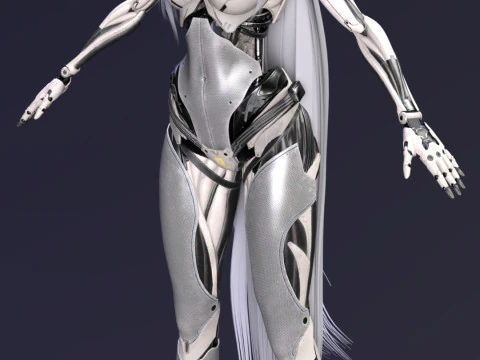 Cybernetic Elegance Enya 3D Model